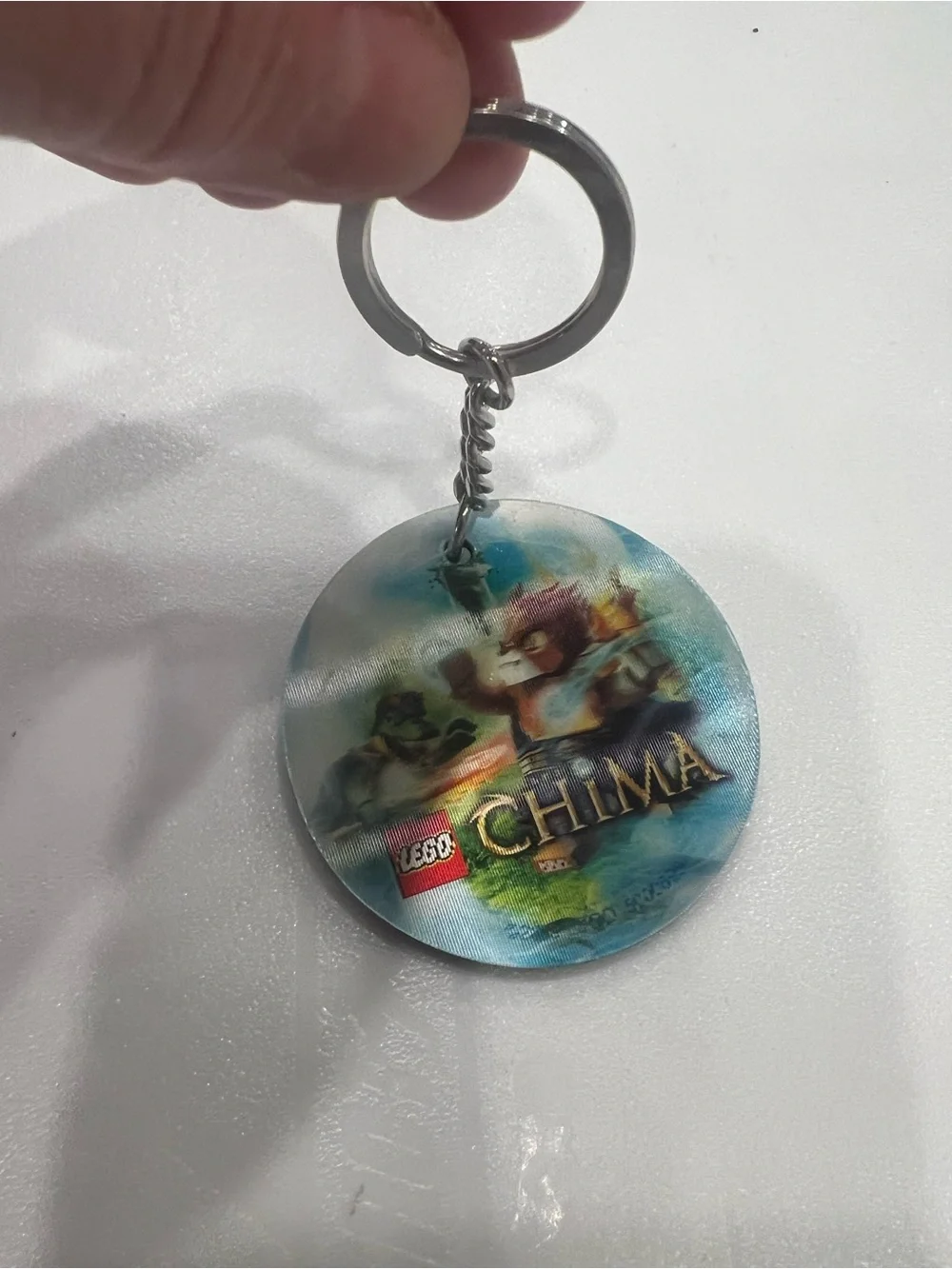 LEGO Chima Round Keychain - Blue, Green, Red